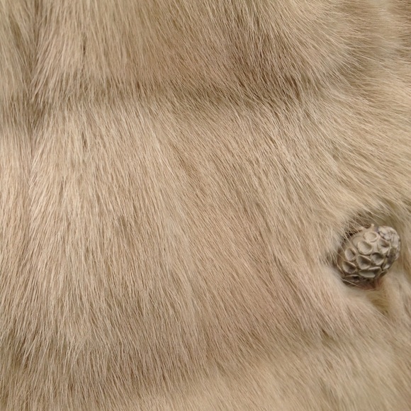 Hooded Real Mink and Fox Fur Princess Long Coat - Picture 7 of 11